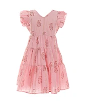 A Loves A Little Girls 2T-6X Family Matching Flutter Sleeve Maxi Dress