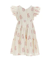 A Loves A Little Girls 2T-6X Family Matching Flutter Sleeve Maxi Dress