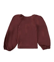 A Loves A Little Girls 2T-6X Long Sleeve Poplin Top