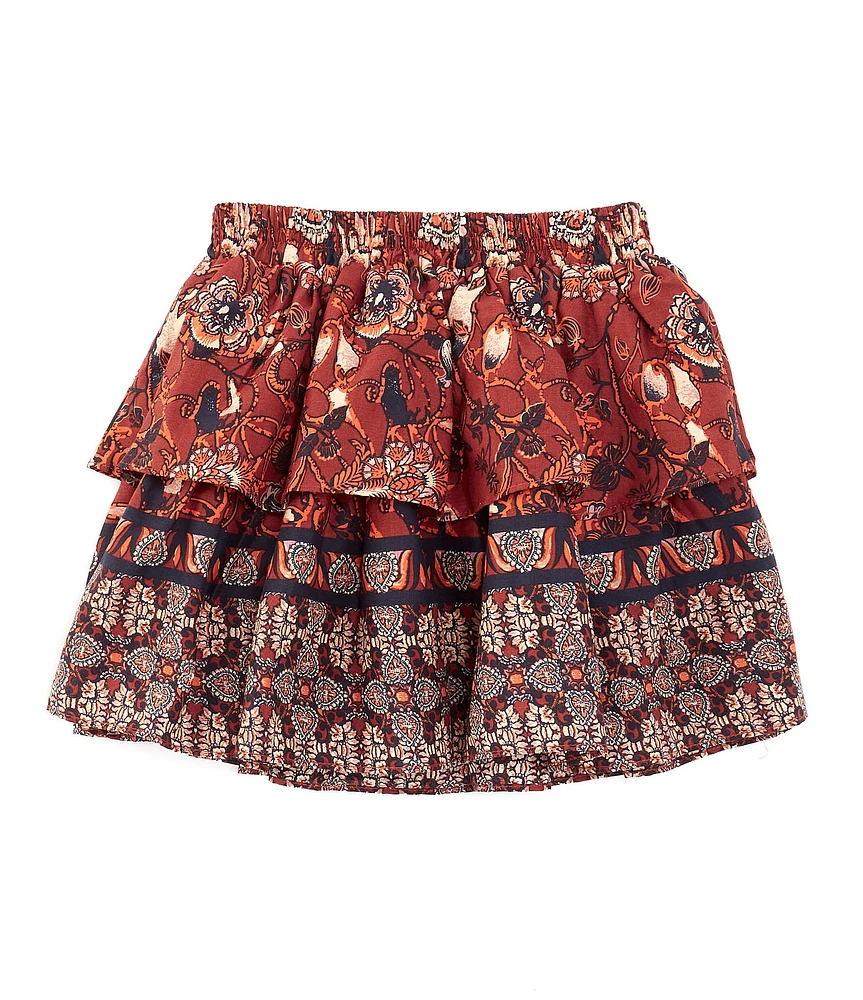 A Loves A Little Girls 2T-6X Printed Tiered Mini Skirt