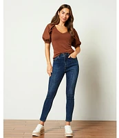 A Loves A Magic Universal Fit High Waisted Skinny Leg Stretch Denim Jeans