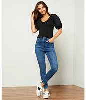 A Loves A Magic Universal Fit High Waisted Skinny Leg Stretch Denim Jeans