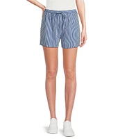 A Loves A Stripe Woven Mid Rise Coordinating Camp Shorts