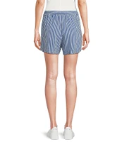 A Loves A Stripe Woven Mid Rise Coordinating Camp Shorts