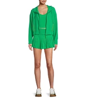 GB Active Coordinating Hooded Mesh Zip-Up Jacket