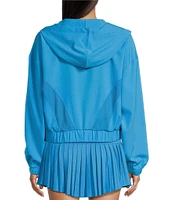 GB Active Coordinating Hooded Mesh Zip-Up Jacket