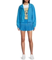 GB Active Coordinating Hooded Mesh Zip-Up Jacket