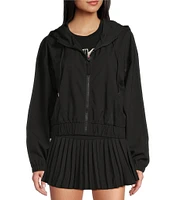 GB Active Coordinating Hooded Mesh Zip-Up Jacket