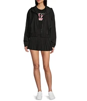 GB Active Coordinating Hooded Mesh Zip-Up Jacket