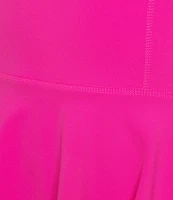 Active Seamed Bodice Pull-On Mini Tennis Dress