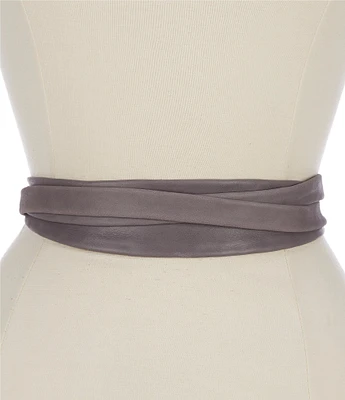 ADA 2#double; Midi Leather Wrap Belt