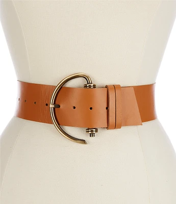 ADA 4#double; Emi Classic Fringe Leather Belt