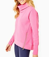 Addison Bay Everyday Mock Neck Zip Hem Pullover