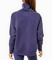 Addison Bay Everyday Mock Neck Zip Hem Pullover