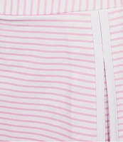 Addison Bay Gardenia Stripe Print Contract Binging Pull-On Skort