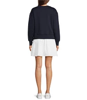 Addison Bay Harper Round Neck Long Sleeve Dress