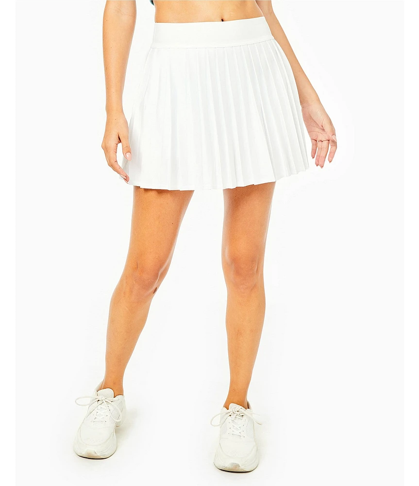 Addison Bay High Waisted Pleated Performance Clubhouse Tennis Skort