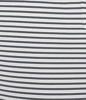 Addison Bay Lennon Stripe Print Wide Leg Coordinating Pull-On Crop Pants