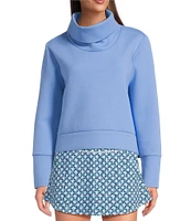 Addison Bay Mock Neck Long Sleeve Everyday Pullover