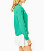 Addison Bay Palmetto Long Sleeve Mesh Knit Top