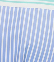 Addison Bay Seamed Stripe Print Flounce Coordinating Skort