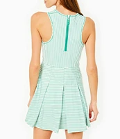 Addison Bay Striped Racquet Performance Dress