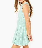 Addison Bay Striped Racquet Performance Dress