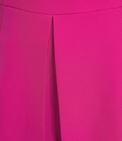 Adrianna by Adrianna Papell Stretch Mock Neck Sleeveless Slit Detail Romper