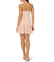 Adrianna by Adrianna Papell Sweetheart Neck Sleeveless A-Line Mini Dress