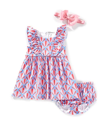 Adventurewear 360 Baby Girls 3-24 Months Shell Print Knit Dress