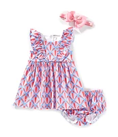 Adventurewear 360 Baby Girls 3-24 Months Shell Print Knit Dress