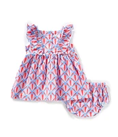 Adventurewear 360 Baby Girls 3-24 Months Shell Print Knit Dress