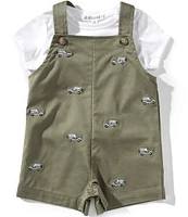 Adventurewear 360 Baby Boys Twill Embroidered Trucks Jon Jon Shortall