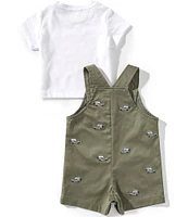 Adventurewear 360 Baby Boys Twill Embroidered Trucks Jon Jon Shortall