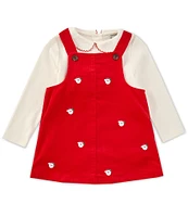 Adventurewear 360 Baby Girls 3-24 Months Embroidered Santa Shift Dress