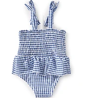 Adventurewear 360 Baby Girls 3-24 Months Red Gingham One-Piece Swimsuit