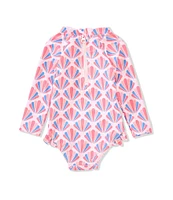 Adventurewear 360 Baby Girls Seashell Pink One Piece Swimsuit