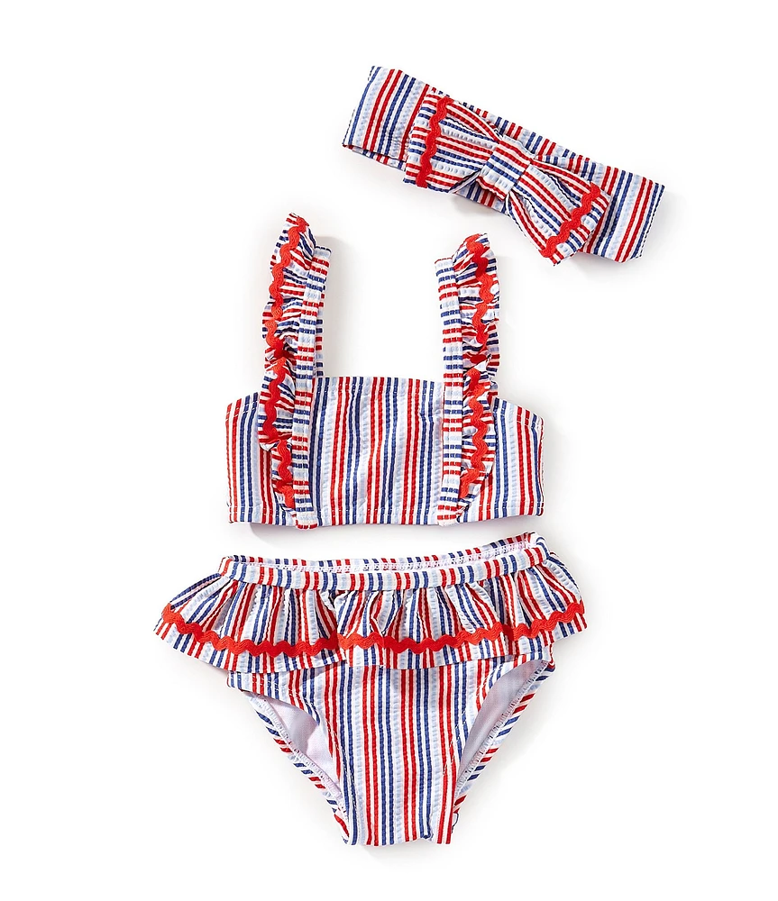 Adventurewear 360 Baby Girls 3-24 Months Stripe Seersucker 2-Piece Swimsuit