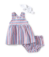 Adventurewear 360 Baby Girls 3-24 Months Stripe Seersucker Dress