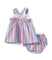 Adventurewear 360 Baby Girls 3-24 Months Stripe Seersucker Dress