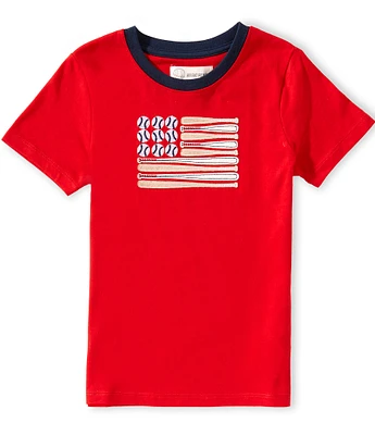 Adventurewear 360 Little Boys 2T-6 Baseball Flag T-Shirt