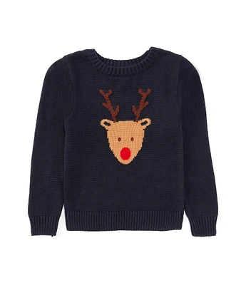 Adventurewear 360 Little Boys 2T-6 Long Sleeve Reindeer Christmas Sweater