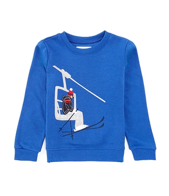 Adventurewear 360 Little Boys 2T-6 Ski Lift Embroidered Sweatshirt