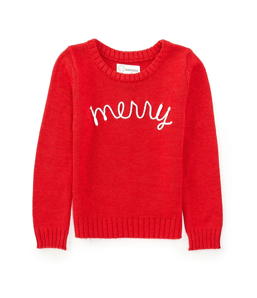 Adventurewear 360 Little Girls 2T-6X Merry Long Sleeve Sweater