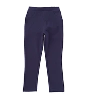 Adventurewear 360 Little Girls 2T-6X Navy Ponte Leggings