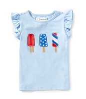 Adventurewear 360 Little Girls 2T-6X Popsicle Applique T-Shirt