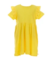 Adventurewear 360 Little Girls 2T-6X Short Sleeve Ruffle Dress