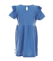 Adventurewear 360 Little Girls 2T-6X Short Sleeve Ruffle Dress