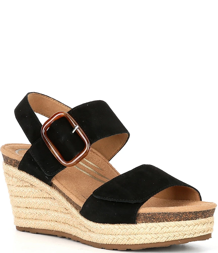 Aetrex Ashley Espadrille Platform Wedge Sandals