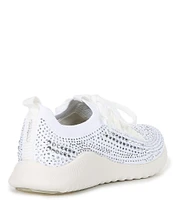 Aetrex Carly Sparkle Knit Rhinestone Embellished Sneakers